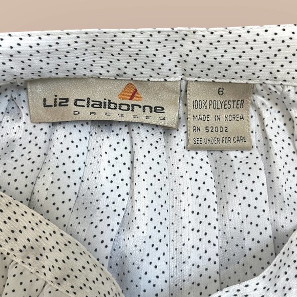 Vintage 80’s Polka Dot Pleated Skirt | Liz Claiborne size 6 - Picture 4 of 7